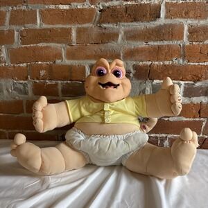Vintage 90s Baby Sinclair Talking Plush Dinosaur Works! Rare VTG 1991 Hasbro w